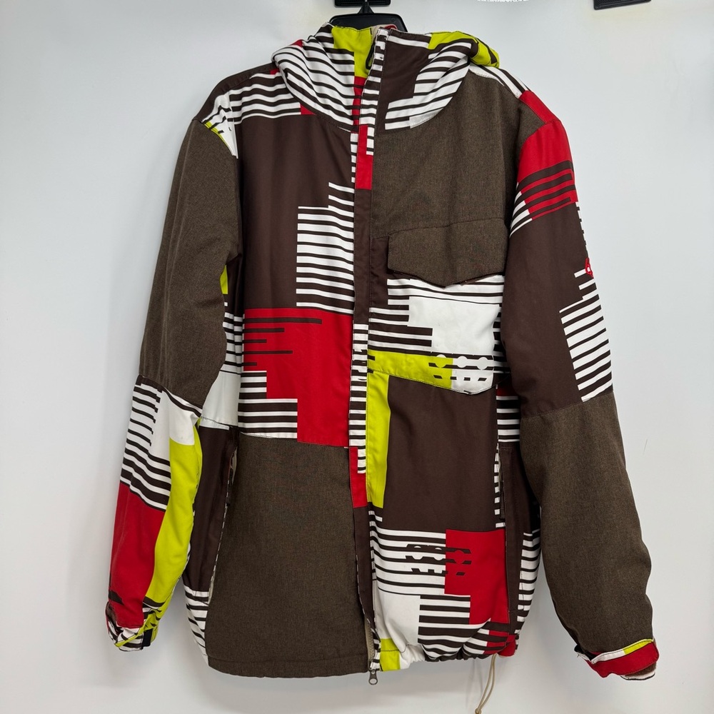 686 Infi Dry Full Zip Waterproof Hooded Ski Jacket Men’s L Multicolor 5000 GM